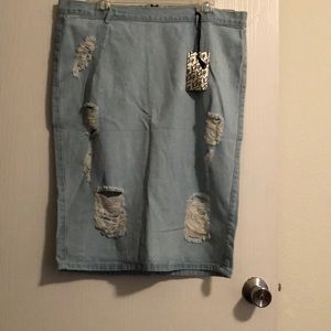 Denim skirt